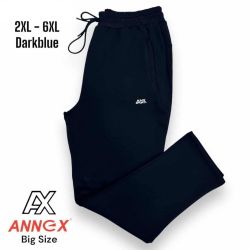 Мъжко долнище на анцунг в големи размери дебела вата в тъмно синьо 24 00052