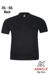 Мъжка тениска тип лакоста с яка и копчета в големи размери 28 000058