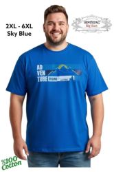 Мъжка тениска в големи размери с щампа 28 000063