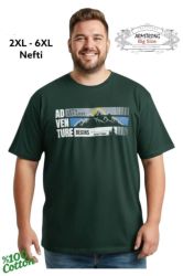 Мъжка тениска в големи размери с щампа 28 000064