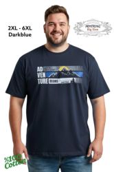 Мъжка тениска в големи размери с щампа 28 000065