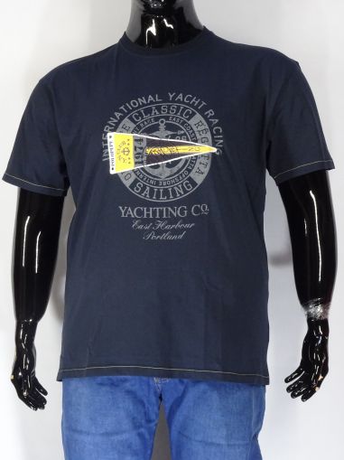 Мъжка тениска в големи размери с щампа 20 00428