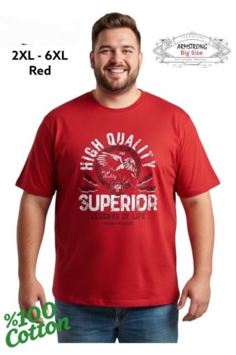 Мъжка тениска в големи размери с щампа 28 000039