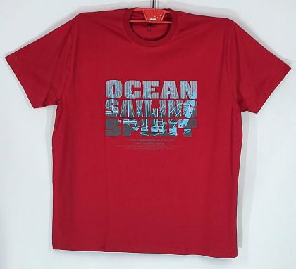 Мъжка тениска големи размери с щампа 28 000083