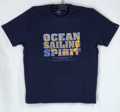 Мъжка тениска големи размери с щампа 28 000084