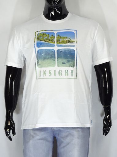Мъжка тениска в големи размери с щампа в два цвята 20 00378