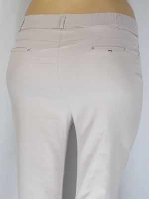 Дамски макси летни панталони в супер големи размери в бежаво 03 00408