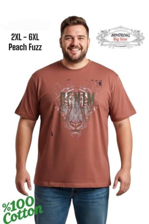 Мъжка тениска в големи размери с щампа 28 000034