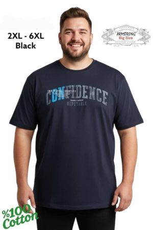 Мъжка тениска в големи размери с щампа 28 000044