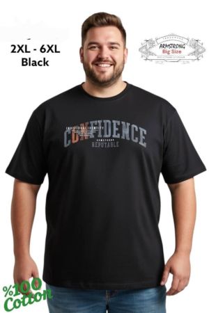 Мъжка тениска в големи размери с щампа 28 000045