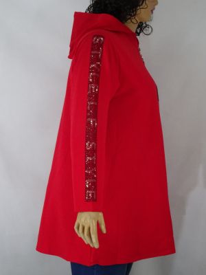 Дамски суичер в големи размери в три цвята 01 00730