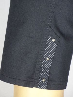 Дамски макси летен панталон в големи размери с шарка на крачола  03 00321