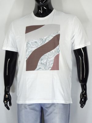 Мъжка тениска в големи размери с щампа в два цвята 20 00375