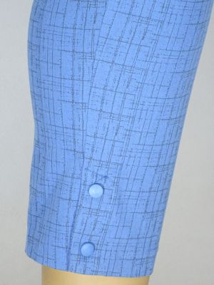 Дамски макси летен еластичен панталон в големи размери на ластик с интересна щампа 03 00348