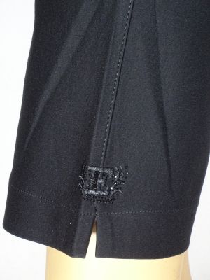 Дамски макси еластичен панталон с нежни камъчета на крачола 03 00356