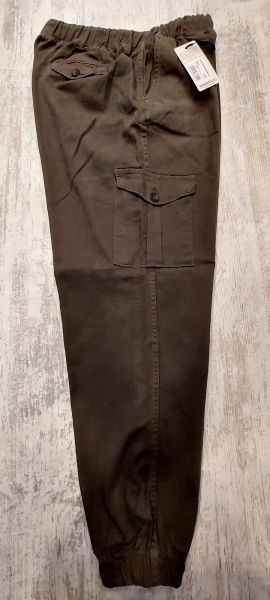 Мъжки зимен спортен панталон от габардин на ластик със страничен джоб и ластик на глезените в големи размери в четири цвята 21 00063