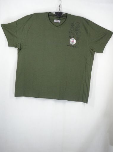 Мъжка тениска в супер големи размери с щампа 20 003565