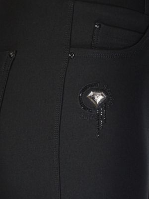 Дамски макси еластичен панталон с нежни камъчета на джоба 03 00357