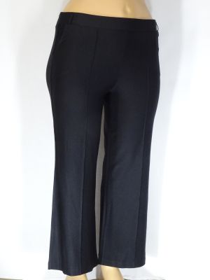 Дамски макси еластичен панталон с широк крачол и зашит ръб 03 00358