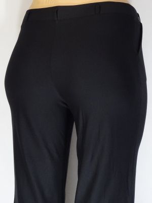Дамски макси еластичен панталон с широк крачол и зашит ръб 03 00358