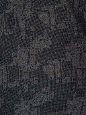 Мъжка блуза в големи размери по врата от плътно трико с щампа и ластик отдолу в три цвята  20 00418